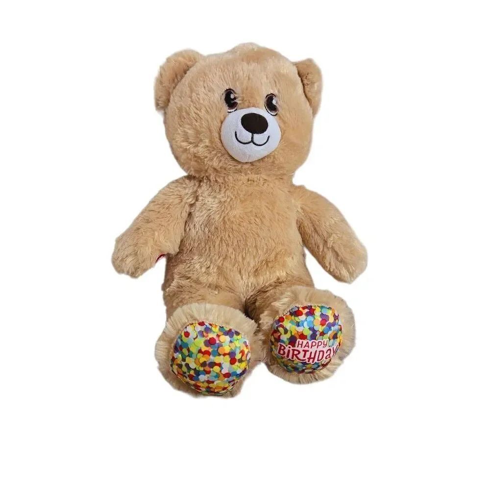 BUILD A BEAR WORKSHOP~2020 HAPPY BIRTHDAY Confetti Plush Bear 16"